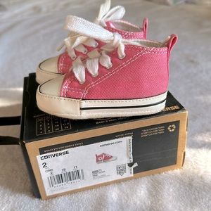 Converse size 2 crib pink sneaker